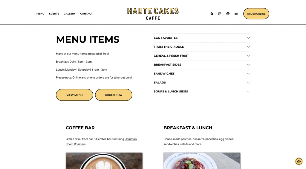Restaurant Website Design & Development